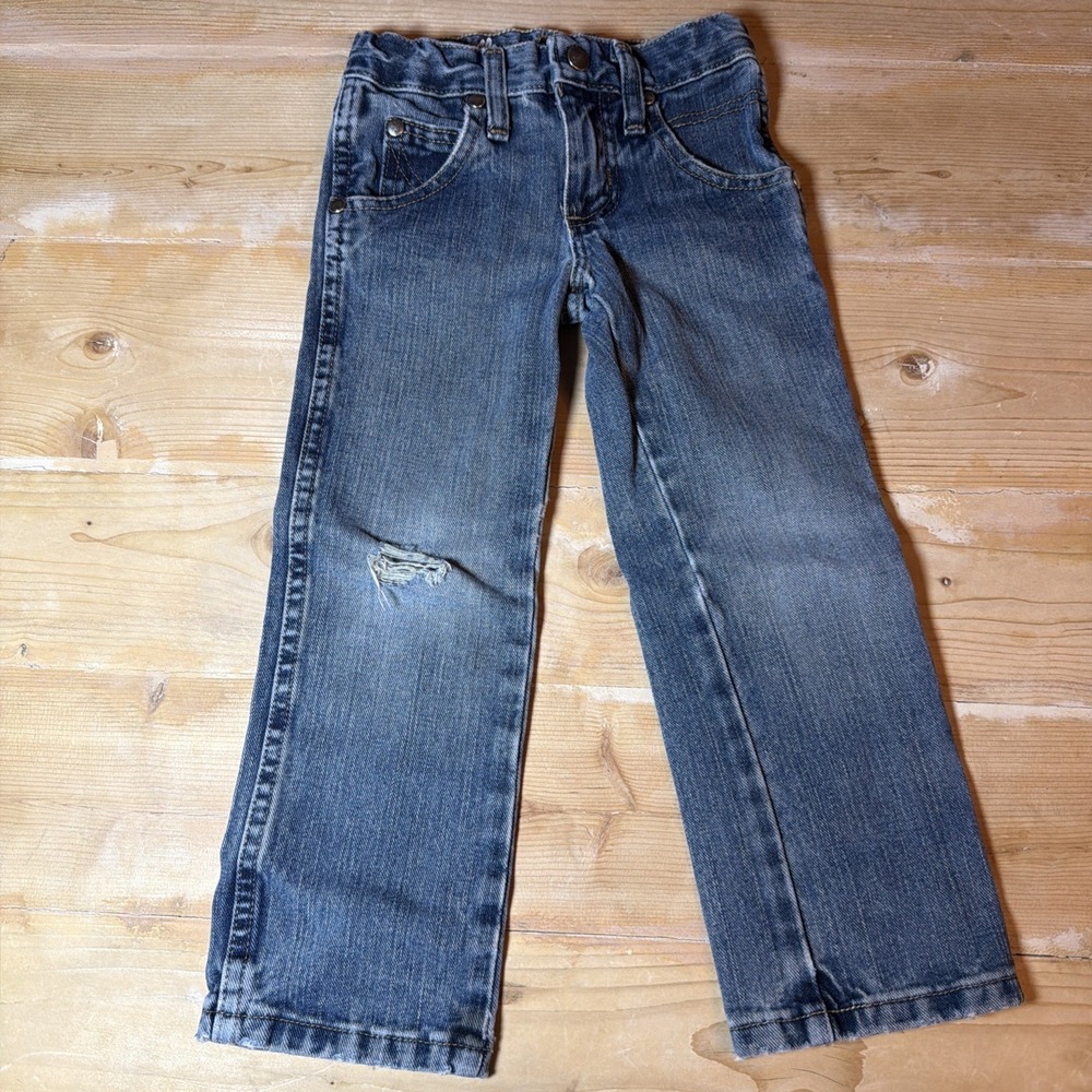 Wrangler Retro Slim Straight 88JWZBZ Western Cowboy Jeans Boy's Toddler 4 Slim